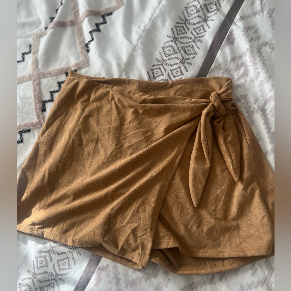Altar’d State Faux Suede Mini Skort |xs